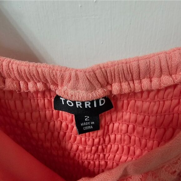 Torrid peach sundress sz 2, excellent condition - Picture 2 of 4